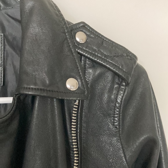 NWT AllSaints Biker Leather Jacket - Picture 5 of 8